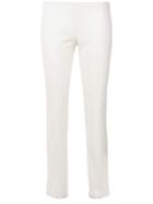 Romeo Gigli Pre-owned Cropped Slim Trousers - White