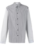 Jw Anderson Appliquéd Striped Shirt - Blue