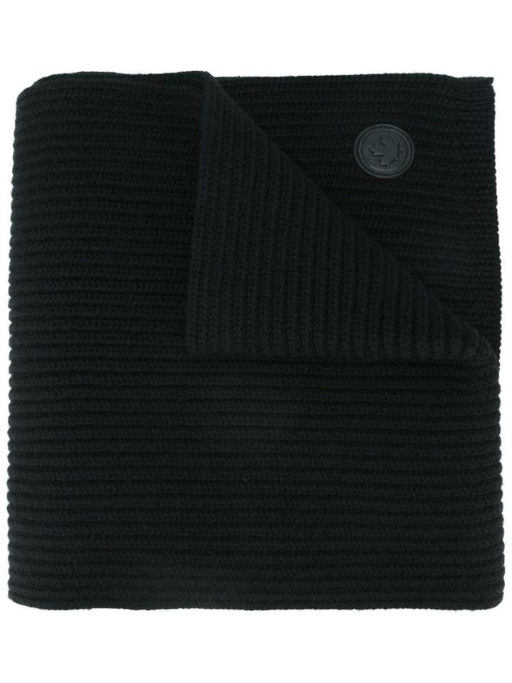 Dsquared2 Canadian Emblem Scarf - Black