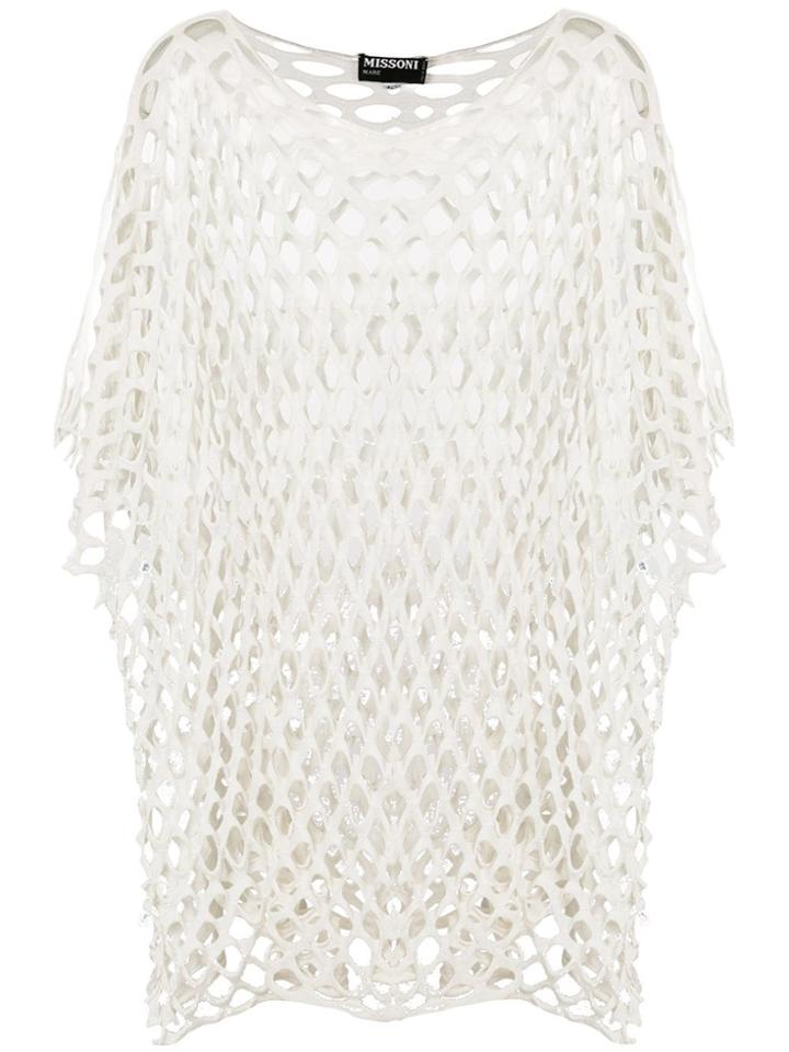 Missoni Pre-owned Net Shift Blouse - White