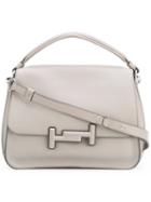 Tod's - Small Double T Tote - Women - Leather - One Size, Grey, Leather