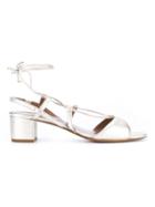 Tabitha Simmons Lori Metallic Leather Sandals