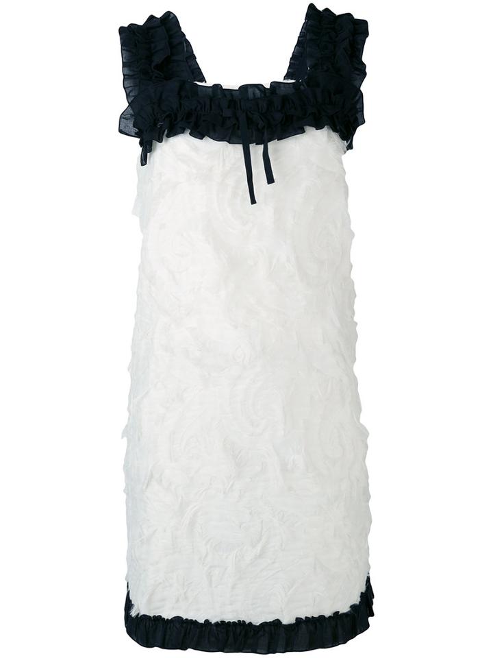 L'autre Chose - Contrast Dress - Women - Cotton/polyamide/polyester - 42, White, Cotton/polyamide/polyester