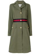 Bazar Deluxe Midi Military Coat - Green