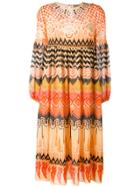 Temperley London Prophecy Print Midi Dress - Pink & Purple