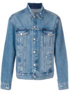 Ck Jeans Distressed Jacket - Blue