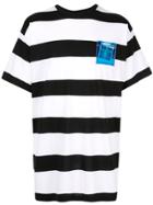 Nº21 Patch Striped T-shirt - Black