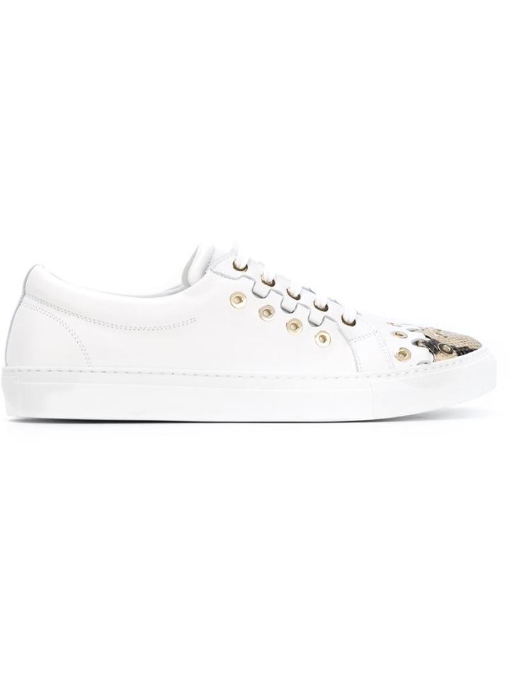 Sonia Rykiel Snake Effect Toe Sneakers