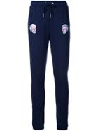 Zoe Karssen Skulls Track Pants, Women's, Size: Xs, Blue, Cotton/polyester