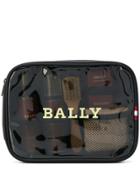 Bally Logo Wash Bag - Black
