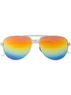 Saint Laurent Eyewear Rainbow Mirror Classic 11 Aviator Sunglasses -