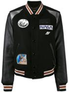 Coach - Space Varsity Jacket - Women - Leather/nylon/viscose/wool - 4, Black, Leather/nylon/viscose/wool