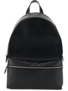 Dsquared2 Structured Leather Backpack - Black