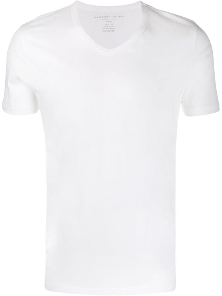 Majestic Filatures V-neck Jersey T-shirt - White