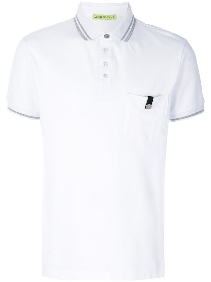 Versace Jeans - Pocket Polo Shirt - Men - Cotton - 52, White, Cotton