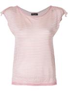 Twin-set Striped T-shirt - Pink & Purple