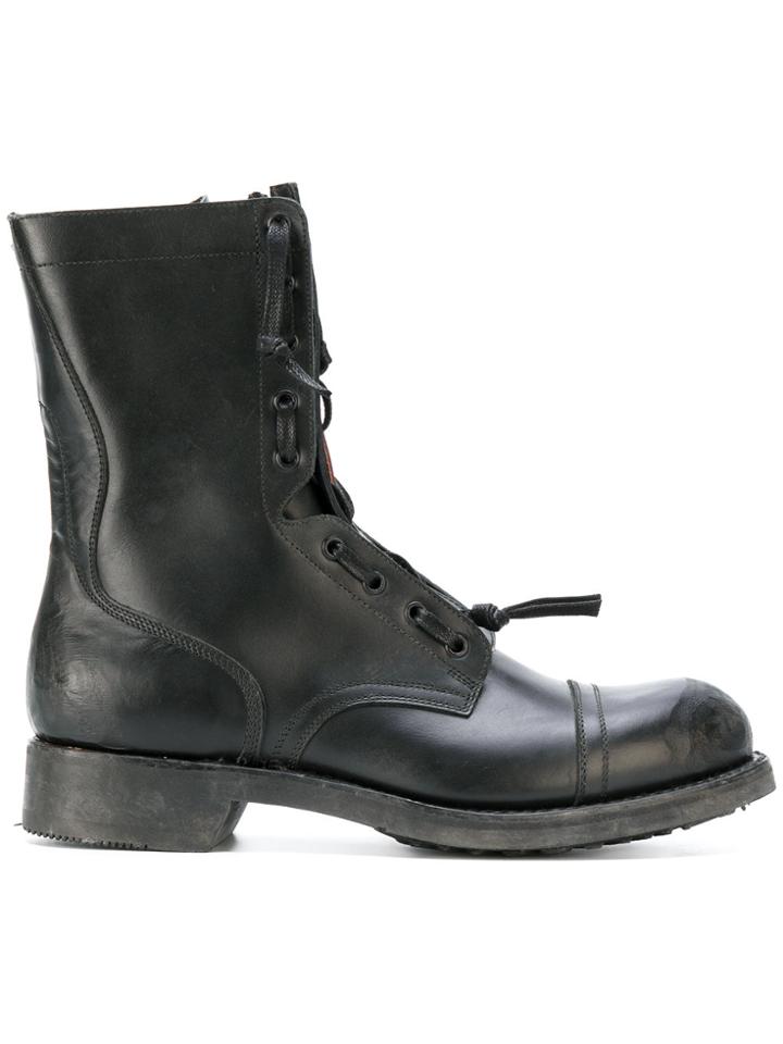 Maison Margiela Classic Lace Up Boots - Black