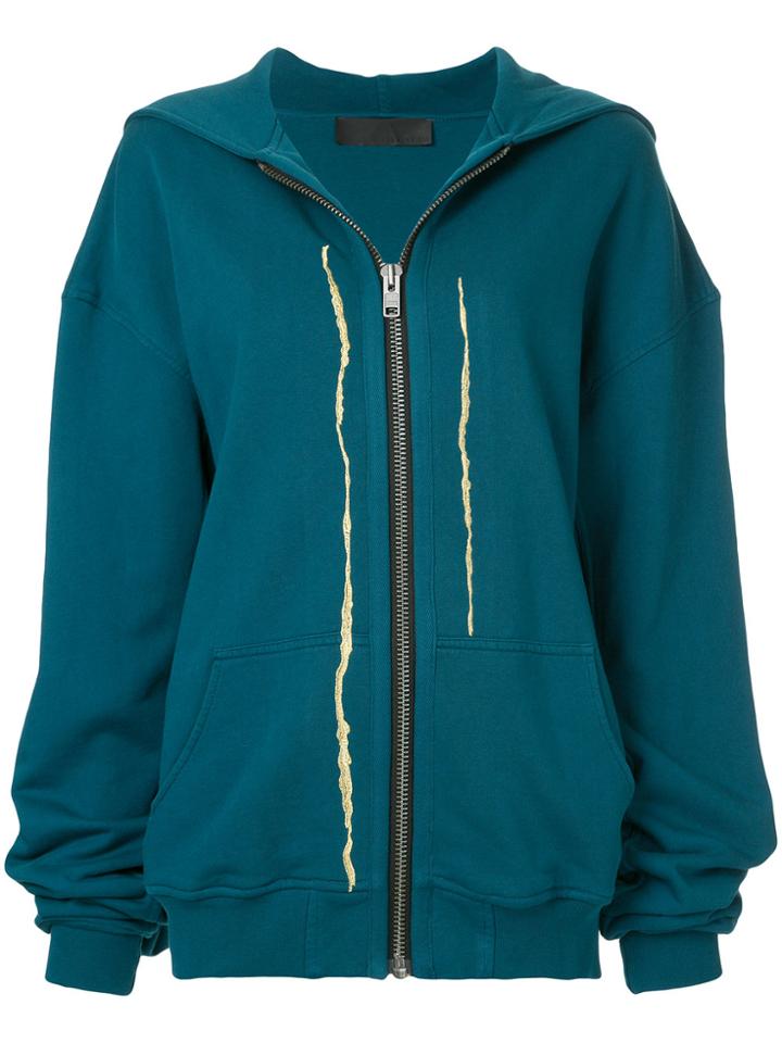 Haider Ackermann Hooded Sweatshirt - Blue