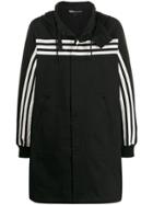 Y-3 Tri-stripe Print Hooded Jacket - Black