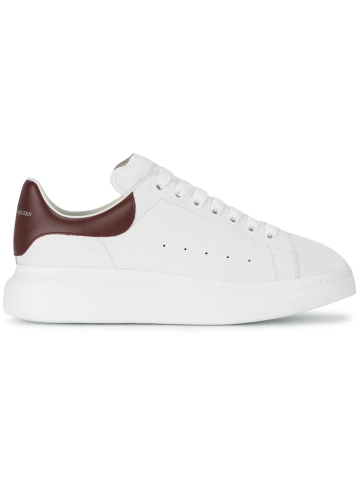 Alexander Mcqueen White Bourdeaux Oversized Sole Sneakers