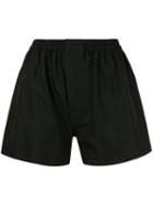 Maison Margiela Causal Boxer-style Shorts, Women's, Size: 40, Black, Cotton/silk