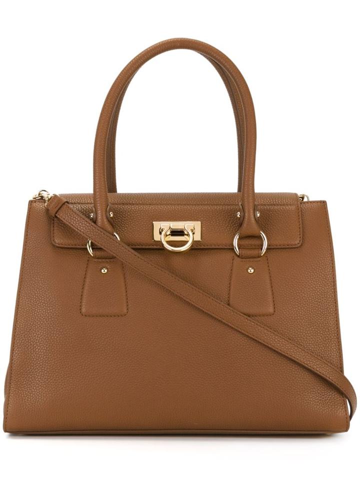 Salvatore Ferragamo 'lotty' Tote, Women's, Brown