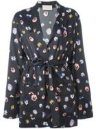 Christopher Kane 'ditsy' Satin Jacket - Black