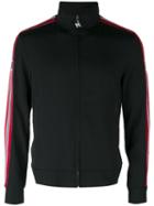 Msgm - Side Stripe Zip Cardigan - Men - Cotton - 50, Black, Cotton