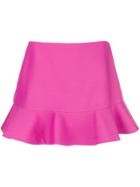 Valentino Flared Mini Skirt - Pink & Purple
