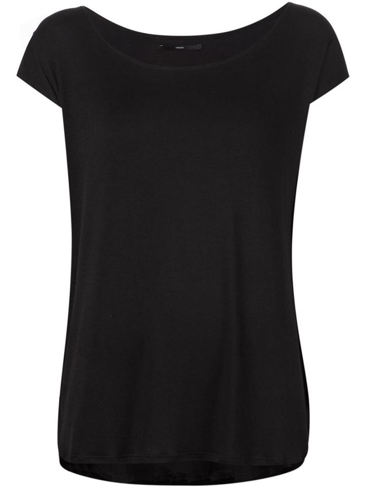 Fadeless Scoop Neck T-shirt, Women's, Size: Large, Black, Spandex/elastane/rayon