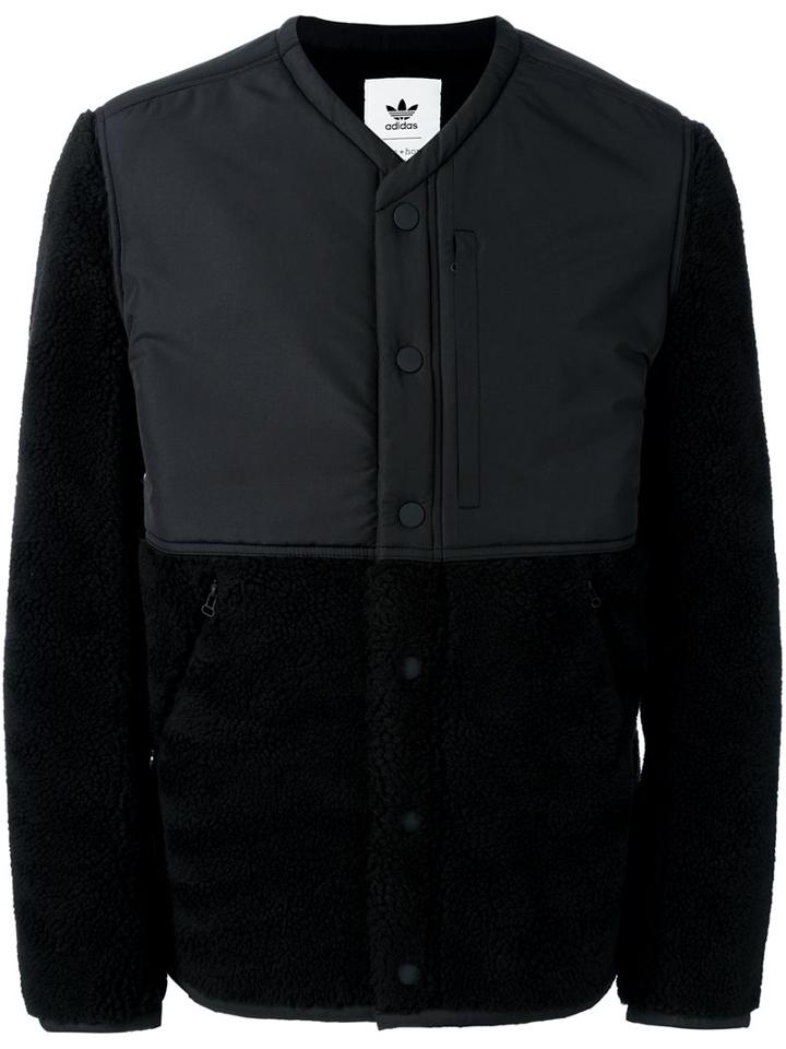 Adidas Adidas Originals X Wings + Horns Sherpa Jacket, Men's, Size: Small, Black, Polyester/polyacrylic