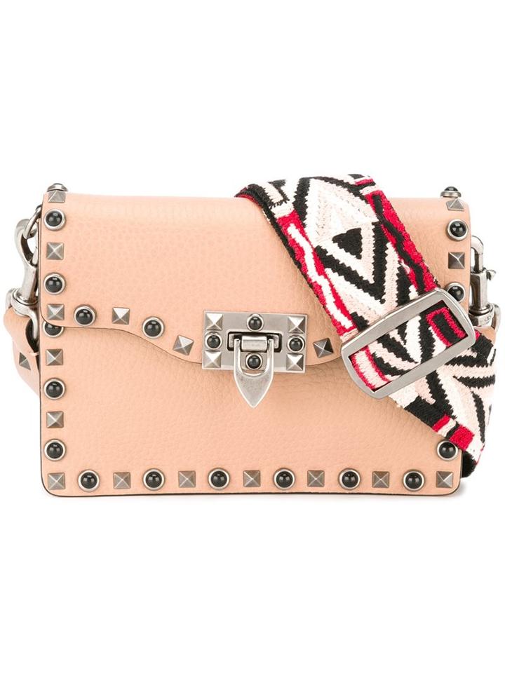 Valentino Valentino Garavani 'rockstud Rolling' Shoulder Bag, Women's, Pink/purple