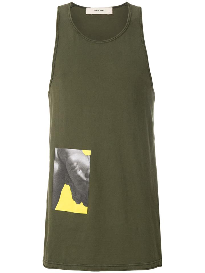Damir Doma Statute Print Tank Top - Green