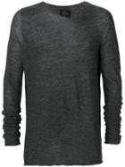 Lost & Found Ria Dunn Classic Fitted Sweater - Grey