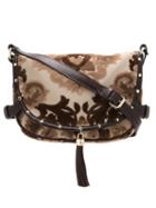 Xaa Shoulder Bag, Women's, Brown, Cotton/leather