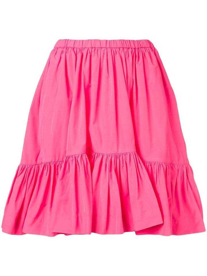 Msgm Ruched Panelled Skirt - Pink