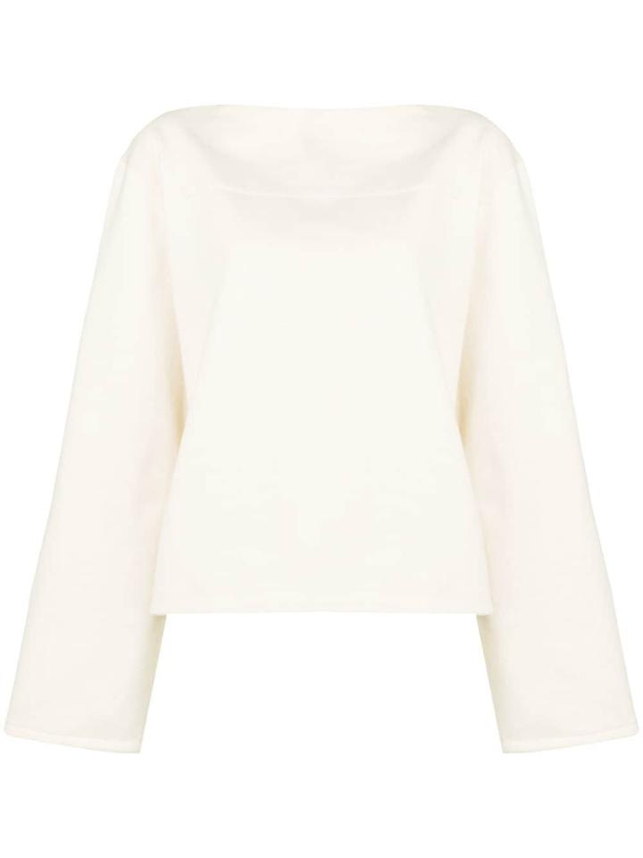 Lemaire Basic Boatneck Jumper - Nude & Neutrals