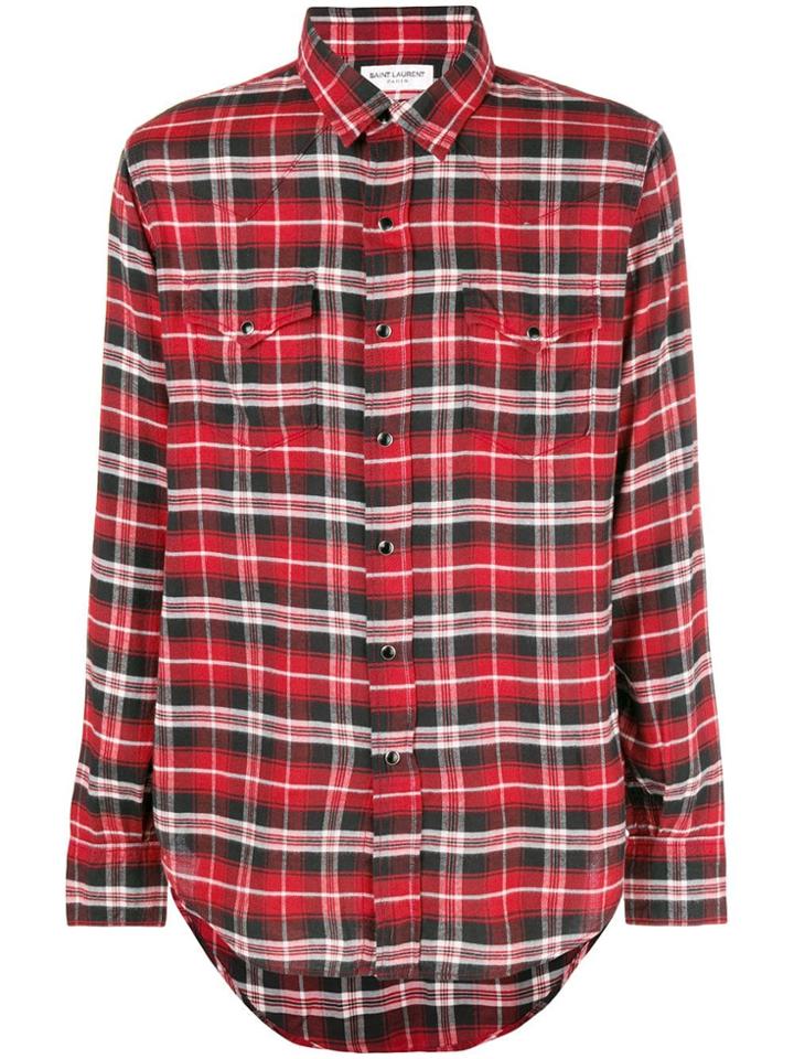 Saint Laurent Western Shirt - Red