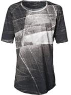 Alexandre Plokhov Stylised Print T-shirt, Men's, Size: 46, Grey, Cotton