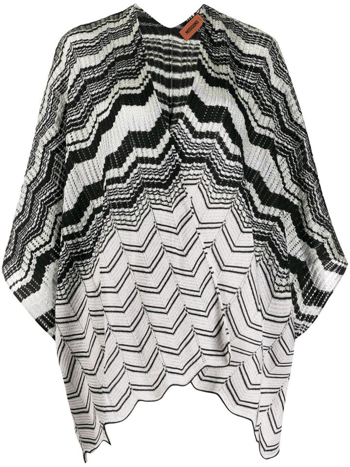 Missoni Shawl Style Cardigan - Grey