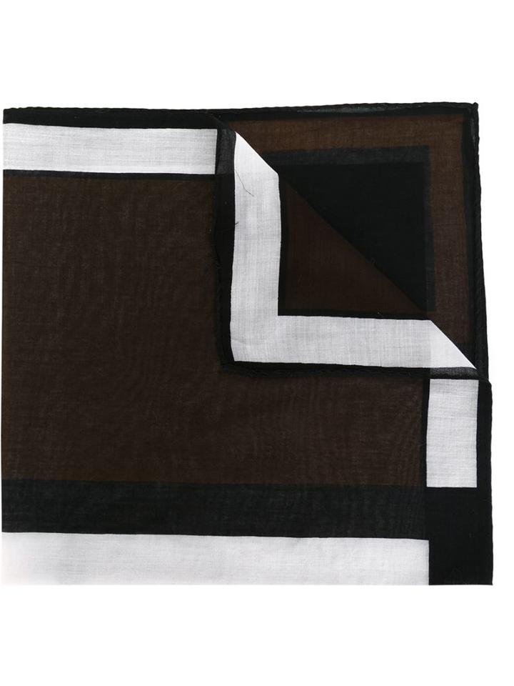 Roberta Di Camerino Vintage Square Print Square Pocket, Adult Unisex, Black