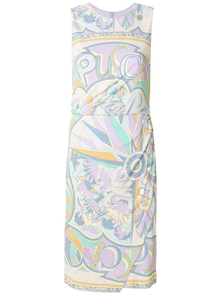 Emilio Pucci Fitted Midi Dress - Multicolour