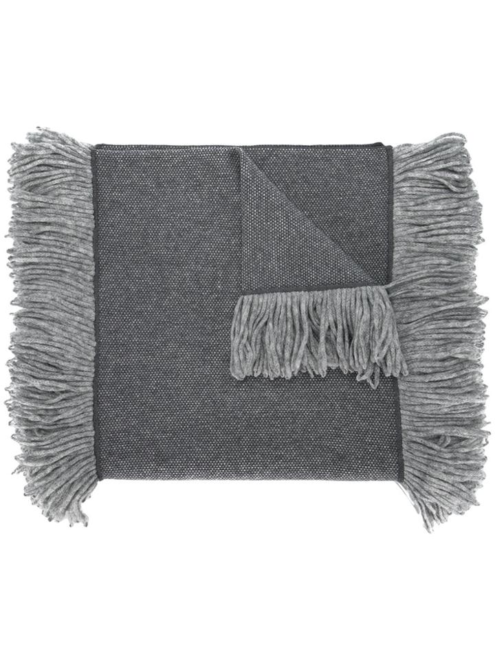 Chloé Fringed Cashmere Scarf - Grey