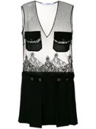 Givenchy Sheer Two Style Dress - Black
