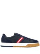 Emporio Armani Stripe Panel Sneakers - Blue