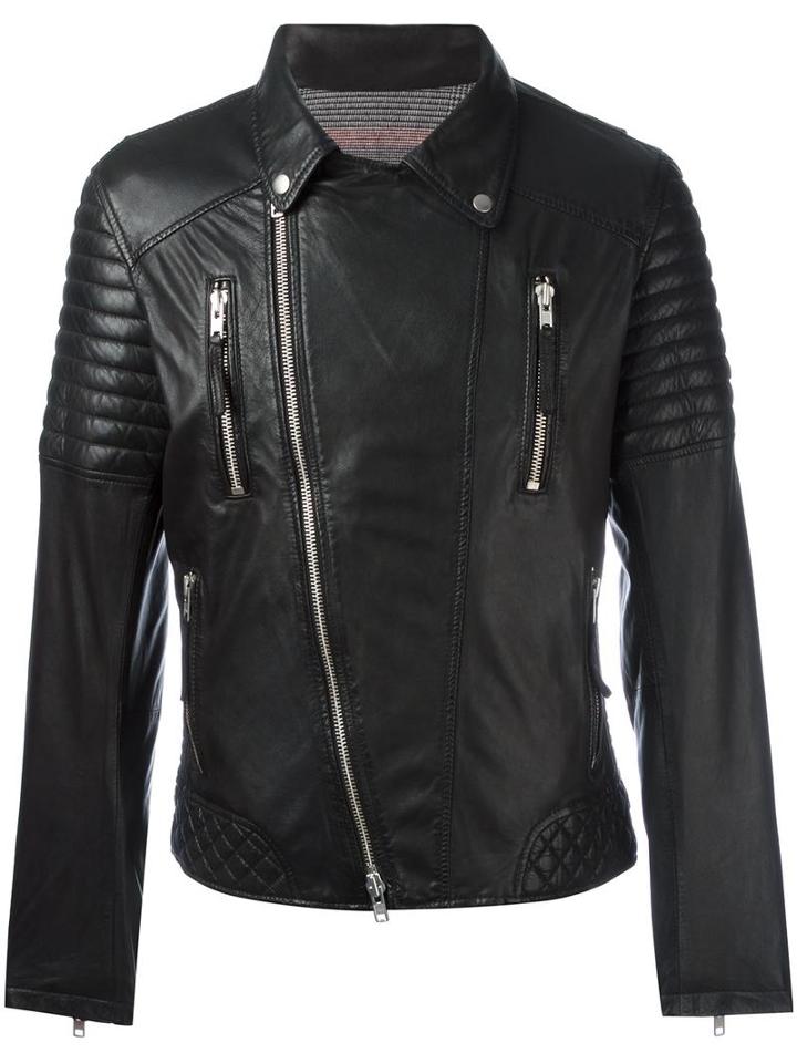 S.w.o.r.d 6.6.44 'divo' Jacket, Men's, Size: 48, Black, Lamb Skin/cotton/polyester