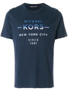 Michael Michael Kors Logo Print T-shirt - Blue