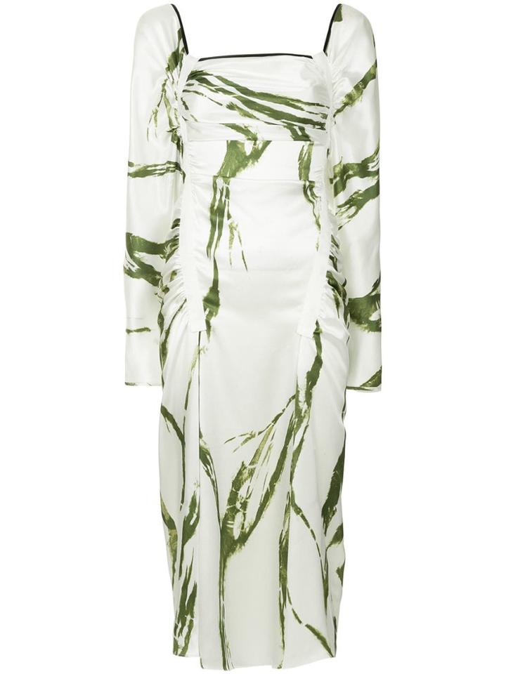 Christopher Esber Abstracto Print Dress - White