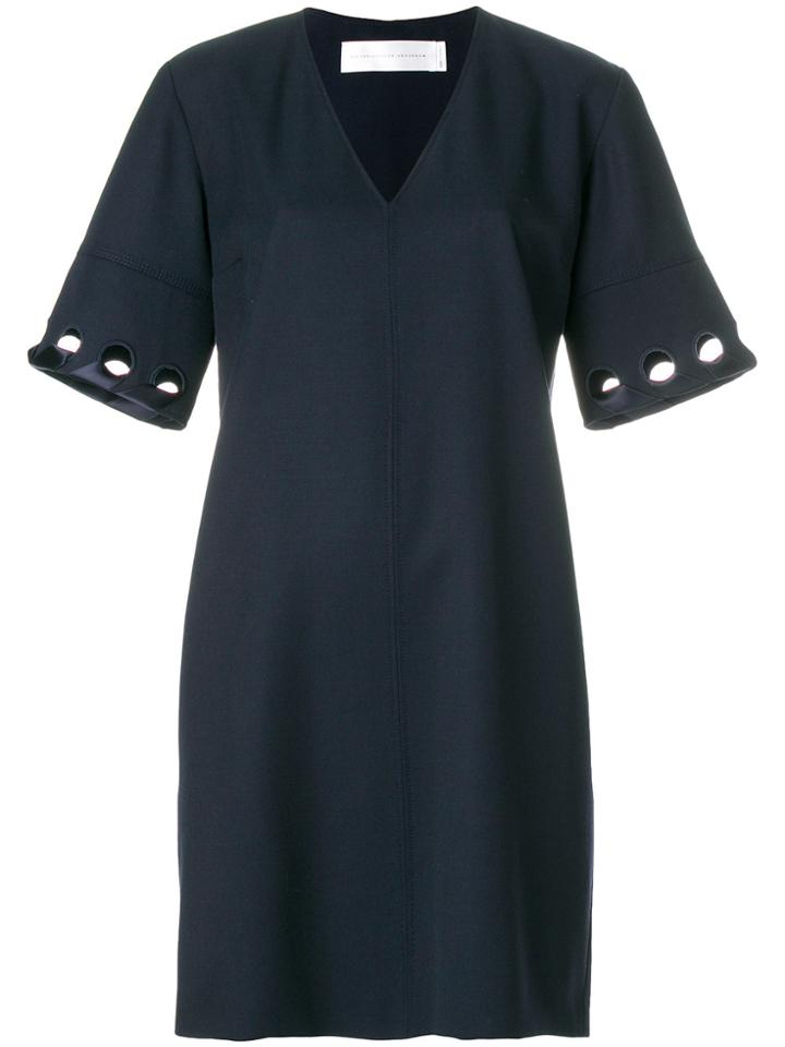 Victoria Victoria Beckham Cutout Sleeve Shift Dress - Blue
