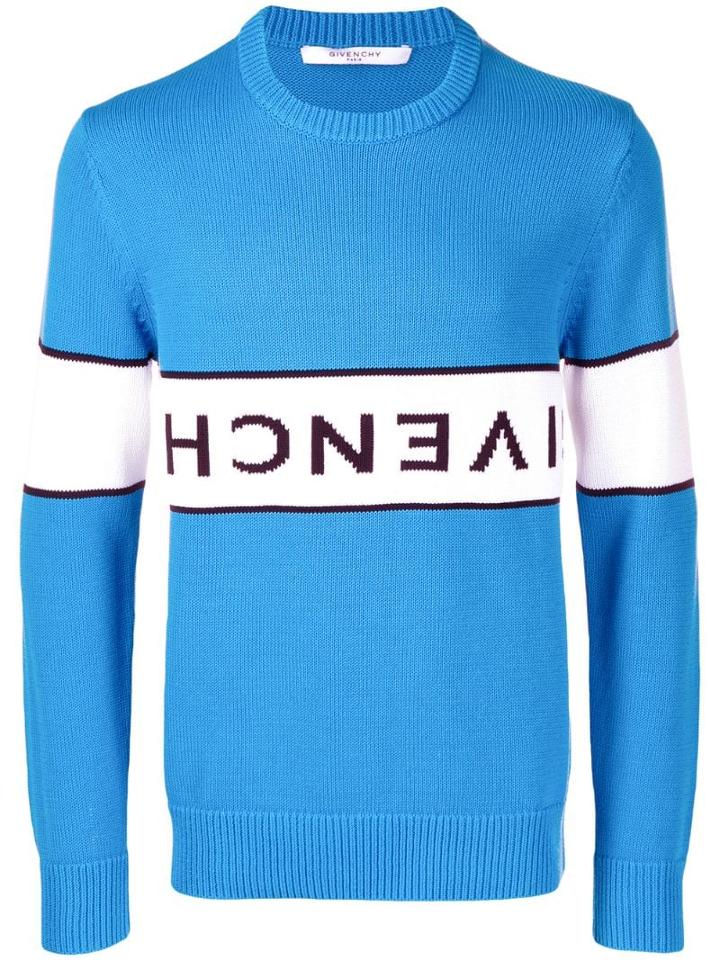 Givenchy Reverse Logo Sweater - Blue